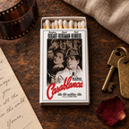Casablanca Movie Matchbox – Classic Film Poster Matches, Vintage Hollywood Décor, Movie Lover Gift