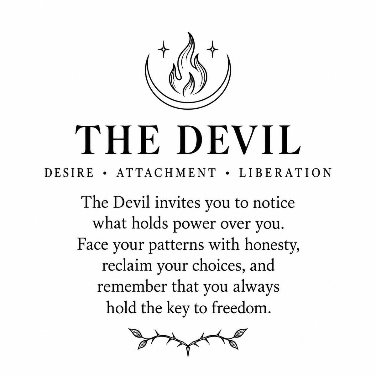 The Devil Tarot Matchbox – Gothic Major Arcana Matches, Witchy Décor, Occult Gift