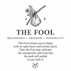 The Fool Tarot Matchbook, Vintage Mystical Decor, Candle Accessory (15-20 Matches)