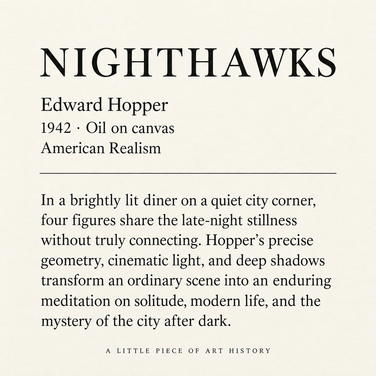 Nighthawks Hopper Matchbook, Edward Hopper Art Collectible, Vintage Matchbook Cover, American Realism Home Decor, Candle Lighting Accessory