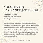 Sunday Afternoon on La Grande Jatte Matches, Seurat Art Collectible, Impressionist Decor
