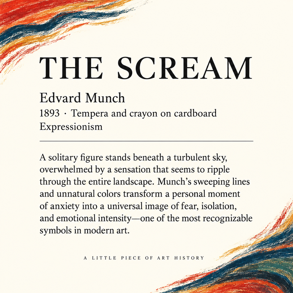 The Scream Matchbook, Edvard Munch Art Collectible, Vintage Matchbook Cover, Expressionist Home Decor, Art Lover Gift