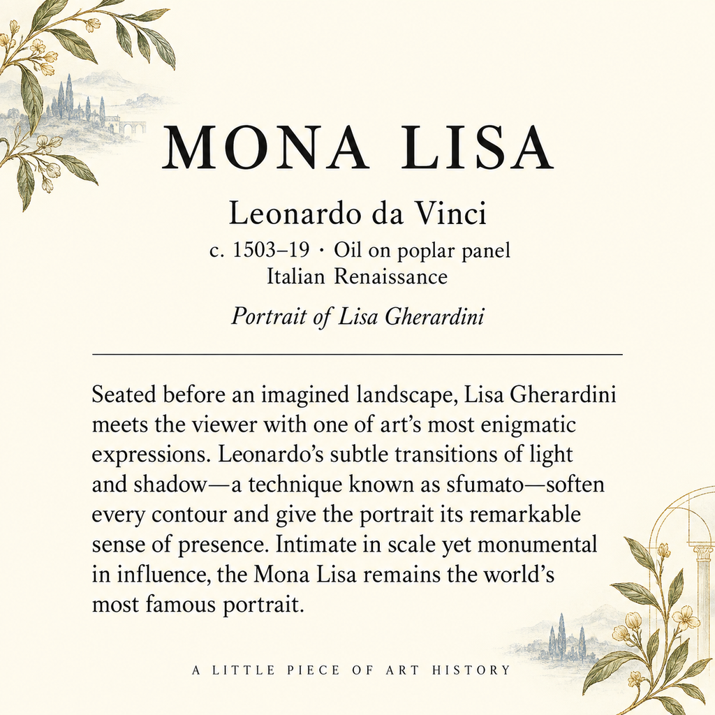 Mona Lisa Art Matchbook, Renaissance Artwork Collectible, Vintage Home Decor, Candle Lighting Accessory