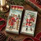 Vintage Santas Matchbox – Decorative Christmas Safety Matches
