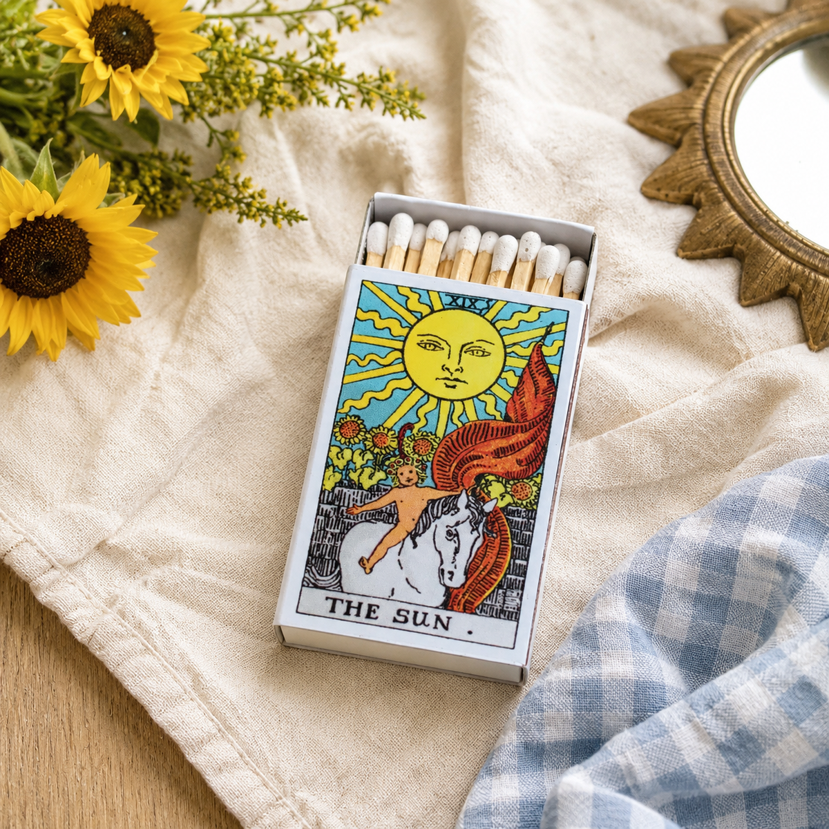 Mystery Tarot Card Matchbox, Surprise Tarot-Inspired Matchbox, Witchy Gift for Candle Lovers, Unique Spiritual Home Décor