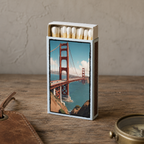 Golden Gate Bridge Matchbox – San Francisco Souvenir, Vintage Travel Matches, California Gift