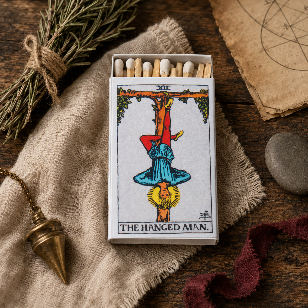 Mystery Tarot Card Matchbox, Surprise Tarot-Inspired Matchbox, Witchy Gift for Candle Lovers, Unique Spiritual Home Décor
