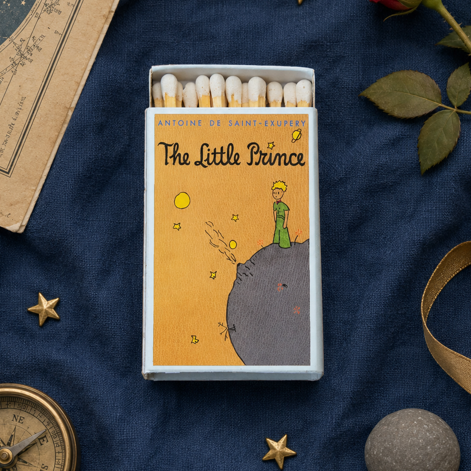 The Little Prince Matchbook, Classic Book Cover, Literary Home Decor (15-20 Matches)