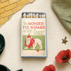 Wizard of Oz Matchbook, L. Frank Baum Book Cover, Candle Accessory (20-23 Matches)