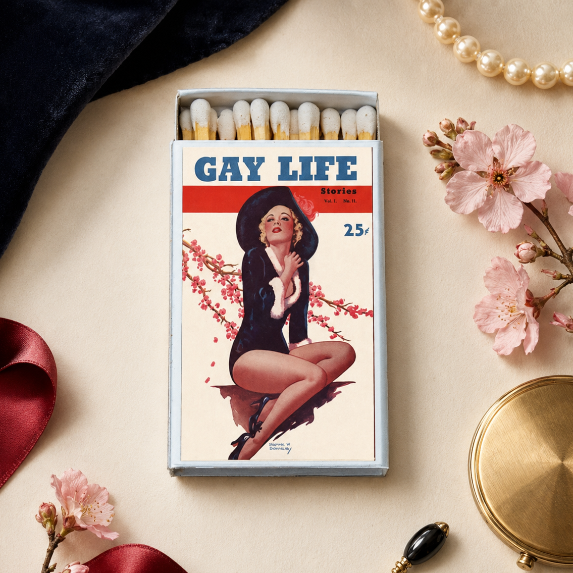 Vintage Gay Life Magazine Matchbook, Retro LGBTQ Collectible, Pride Memorabilia