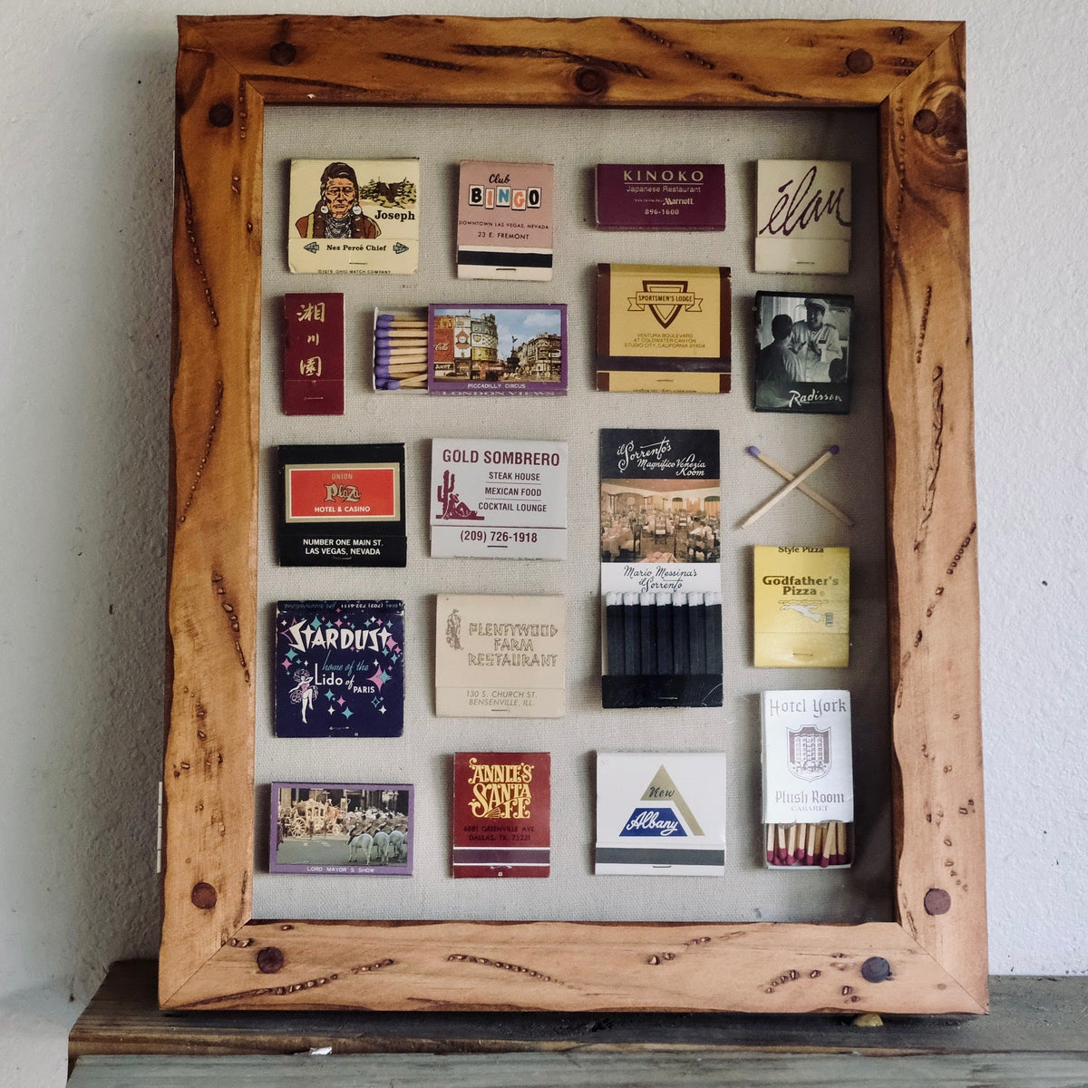 Earthy Rustic Matchbook One of A Kind Home Decor