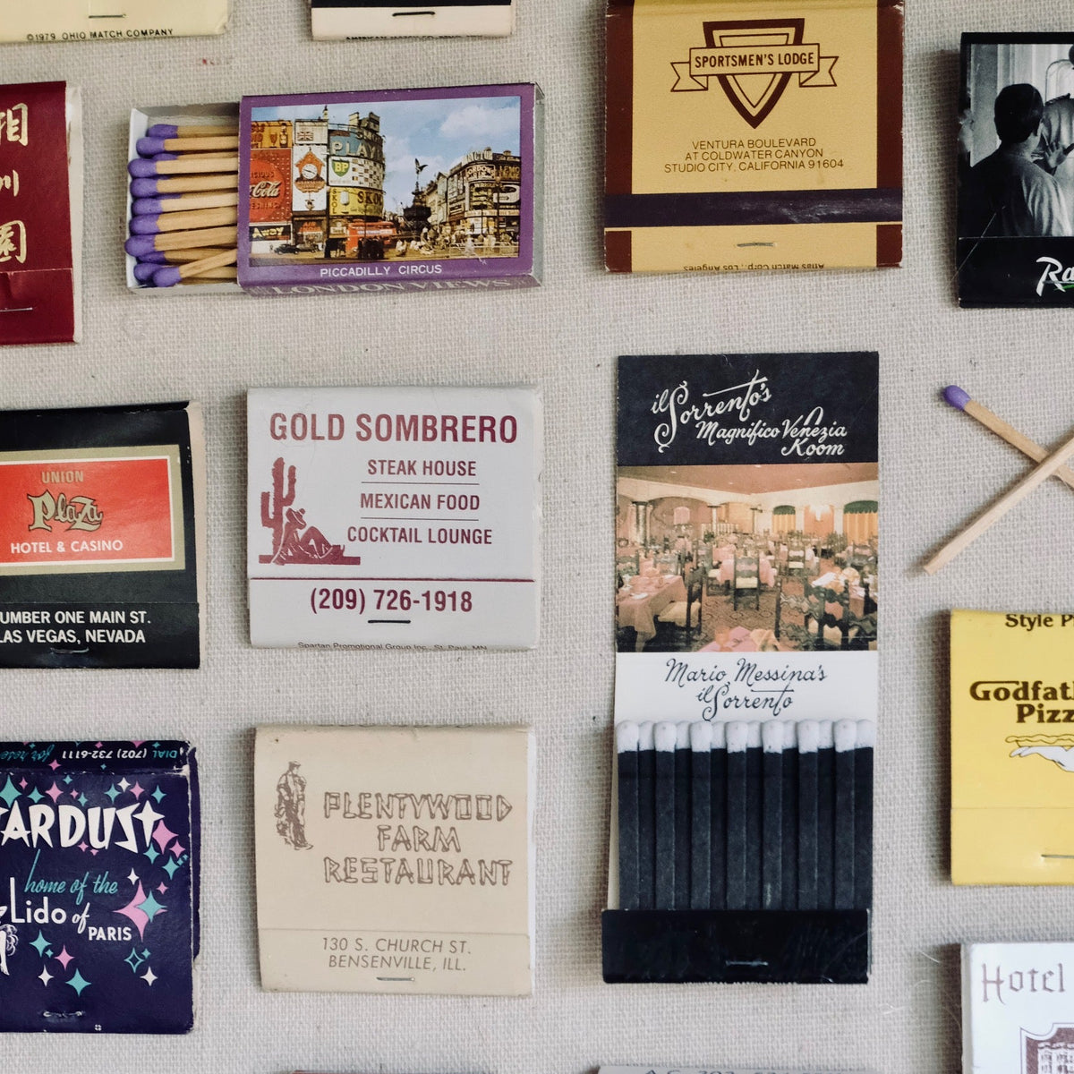 Earthy Rustic Matchbook One of A Kind Home Decor