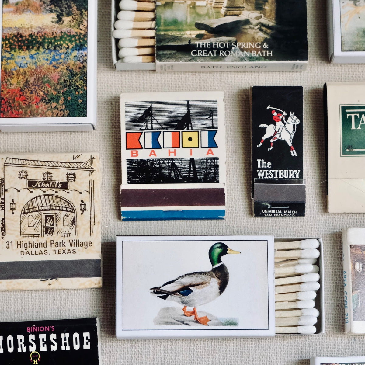 Vintage Rustic One-Of-A-Kind Matchbook Decor