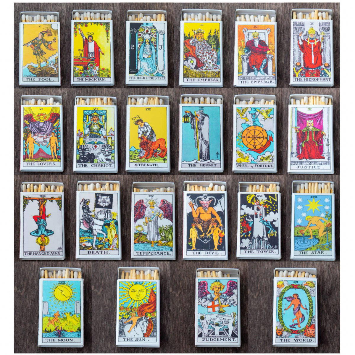 Mystery Tarot Card Matchbox, Surprise Tarot-Inspired Matchbox, Witchy Gift for Candle Lovers, Unique Spiritual Home Décor