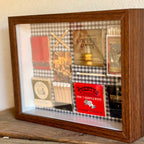 Vintage Las Vegas Matchbook Shadow Box, Don Quixote Literary Wall Art, Casino Restaurant Ephemera, 9x7 One-of-a-Kind Decor