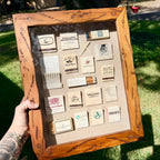 White Vintage Hotel & Casino Matchbook Shadow Box | Framed Travel Memorabilia Wall Art | Retro Hospitality Matchbook Collection