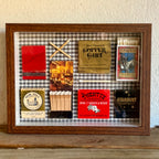 Vintage Las Vegas Matchbook Shadow Box, Don Quixote Literary Wall Art, Casino Restaurant Ephemera, 9x7 One-of-a-Kind Decor