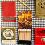 Vintage Las Vegas Matchbook Shadow Box, Don Quixote Literary Wall Art, Casino Restaurant Ephemera, 9x7 One-of-a-Kind Decor