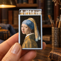 Girl with a Pearl Earring Matchbox | Decorative Matches for Candles & Incense | Classic Art Match Holder | Unique Home Decor Gift