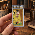 The Kiss Gustav Klimt Matchbox | Decorative Matches for Candles & Incense | Classic Art Home Decor | Art Lover Gift