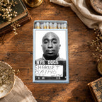 Iconic Rap Legend Mug Shot Matchbox, Unique Home Decor Gift
