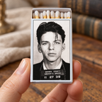 Classic Crooner Mug Shot Matchbox, Vintage Inspired Home Decor