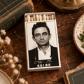 Outlaw Country Legend Mug Shot Matchbox, Vintage Music Home Decor