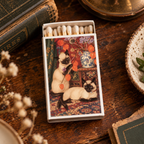 Siamese Cat Matchbox | Decorative Matches for Candles & Incense | Cat Lover Home Decor Gift