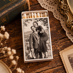 Vintage Outlaw Duo Matchbox | Decorative Matches for Candles & Incense | True Crime Inspired Home Decor