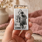 Vintage Outlaw Duo Matchbox | Decorative Matches for Candles & Incense | True Crime Inspired Home Decor
