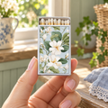 Plumeria Flower Matchbox | Decorative Matches for Candles & Incense | Tropical Floral Home Decor