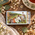 Vintage Storybook Pooh Bear Matchbox | Decorative Matches for Candles & Incense | Classic Literary Home Decor
