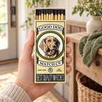The Good Dog Matchbox – Decorative Safety Matches, Dog Lover Gift