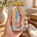 Guadalupe Matchbox – Decorative Safety Matches, Religious Gift