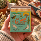 Arizona State Safety Matches | Illustrated State Matchbox | Southwest Desert Gift | Candle Matches | Made in USA