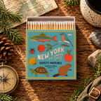 New York State Safety Matches | Illustrated State Matchbox | Empire State Gift | Candle Matches | Made in USA
