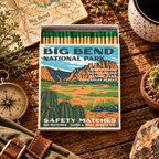 Big Bend National Park Safety Matches | Vintage National Park Matchbox | Desert Adventure Decor | Candle Matches | Made in USA