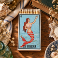 La Sirena Lotería Matchbox – 4-Inch Candle Matches, Limited Edition