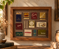 Moody Vintage Matchbooks | Framed Shadow Box Art