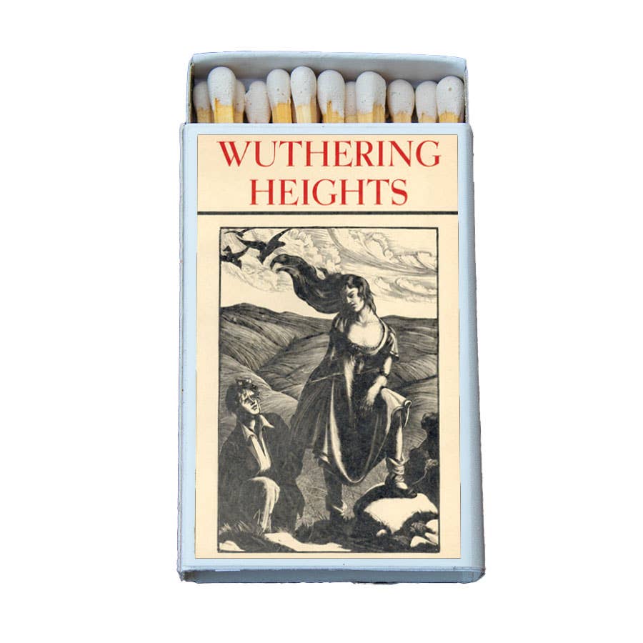 Wuthering Heights Brontë Matchbook, Classic Literature Collectible, Candle Accessory