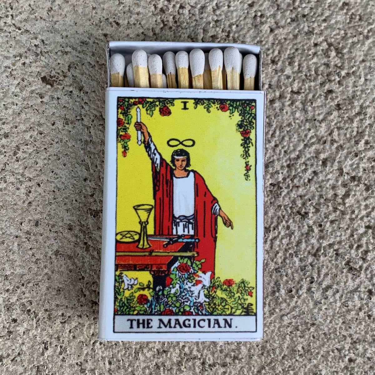The Magician Tarot Matchbox, Occult Home Decor, Candle Accessory