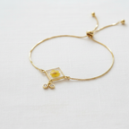 Preserved Geometric Dried Flower Slider Bracelet, Botanical Resin Jewelry, Adjustable Nature Inspired Bracelet, Gift for Her