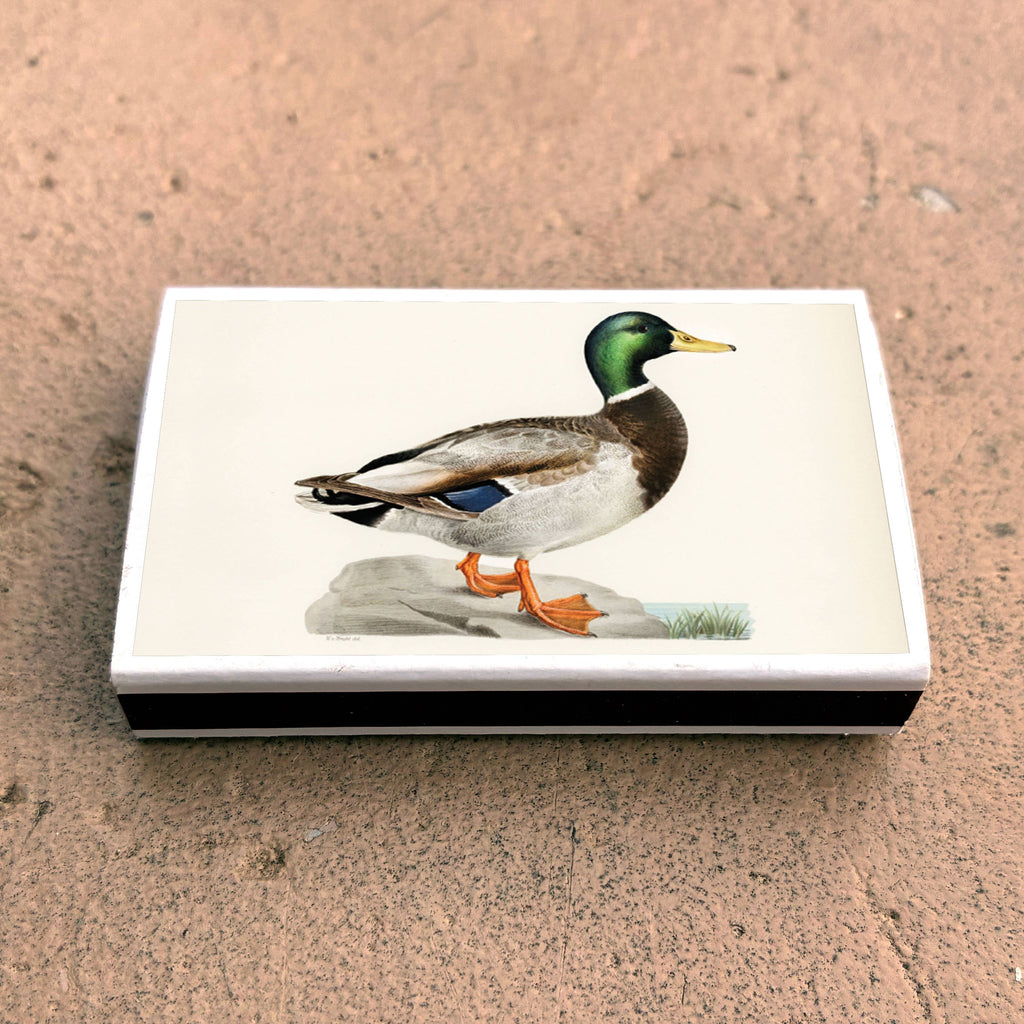 Vintage Mallard Duck Matchbook, Waterfowl Collectible, Nature Lover Gift (20-23 Matches)