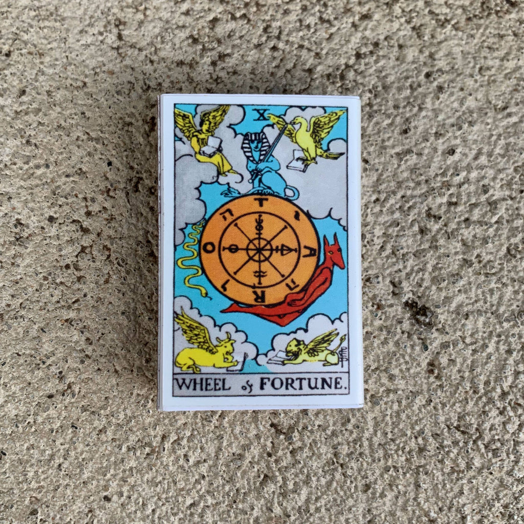 Wheel of Fortune Tarot Matchbox – Major Arcana Matches, Mystical Décor, Tarot Reader Gift