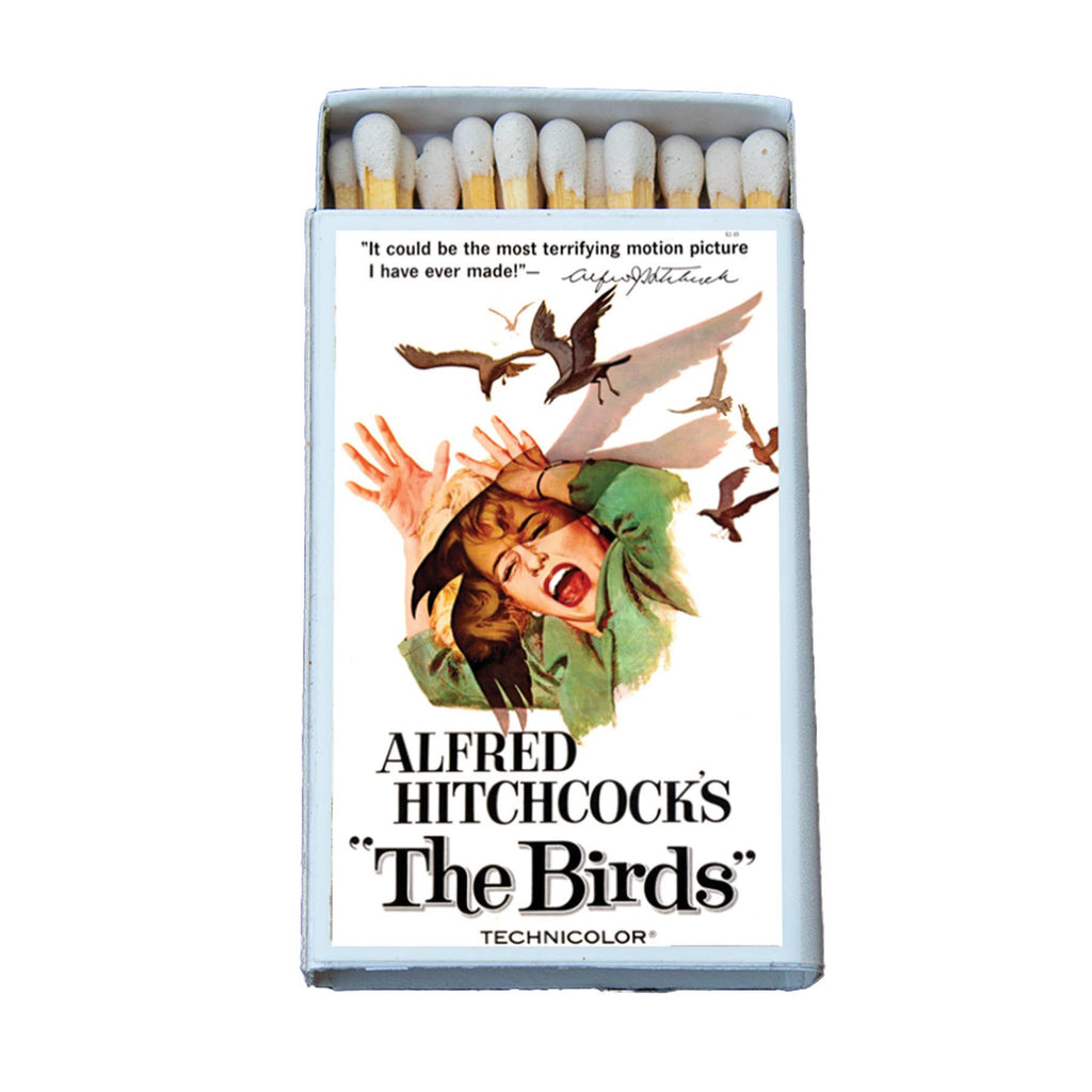 The Birds Movie Matchbox – Classic Thriller Matches, Alfred Hitchcock Film Gift