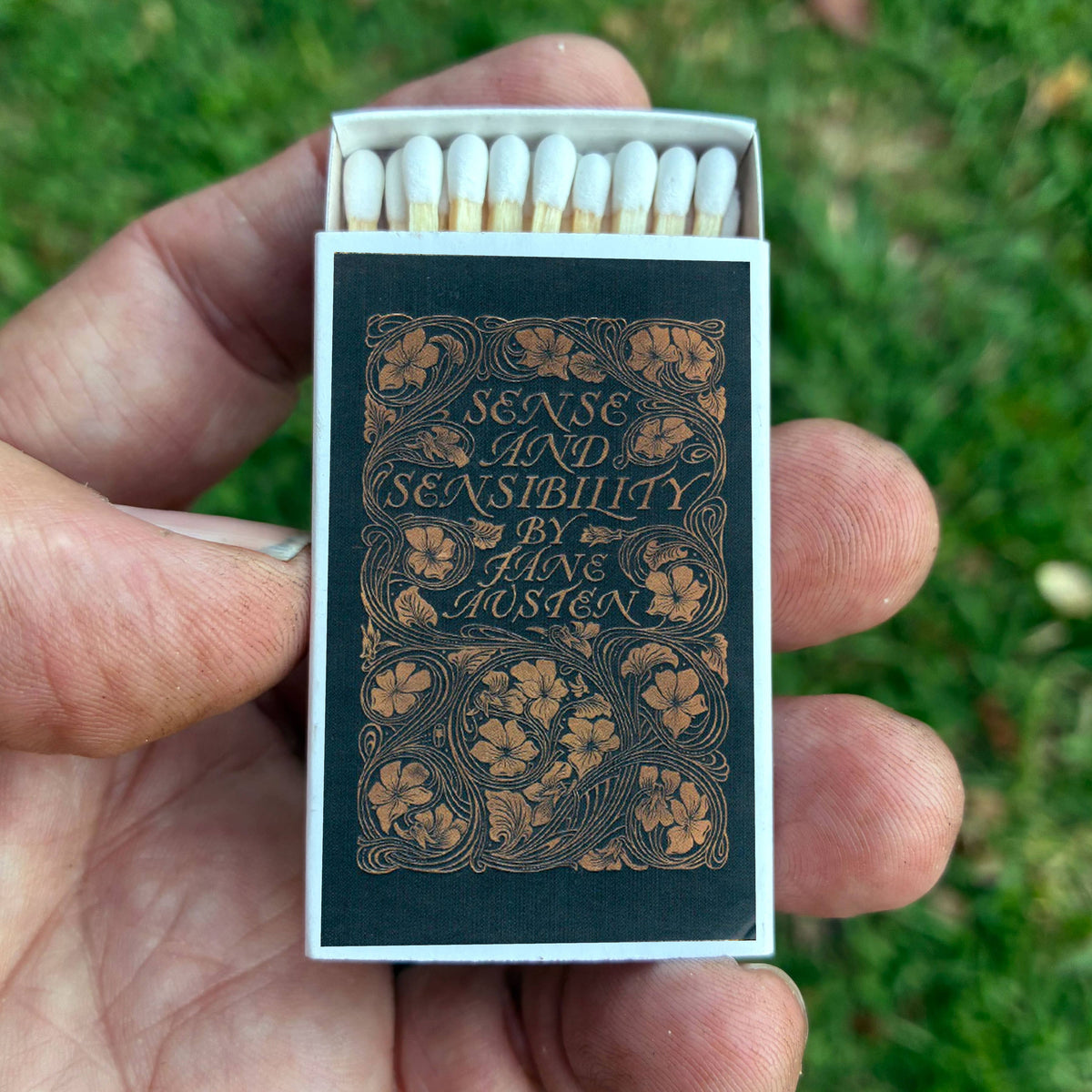 Jane Austen Matchbook, Sense and Sensibility Literary Collectible, Vintage Matchbook Cover, Classic Literature Decor