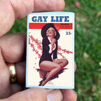 Vintage Gay Life Magazine Matchbook, Retro LGBTQ Collectible, Pride Memorabilia