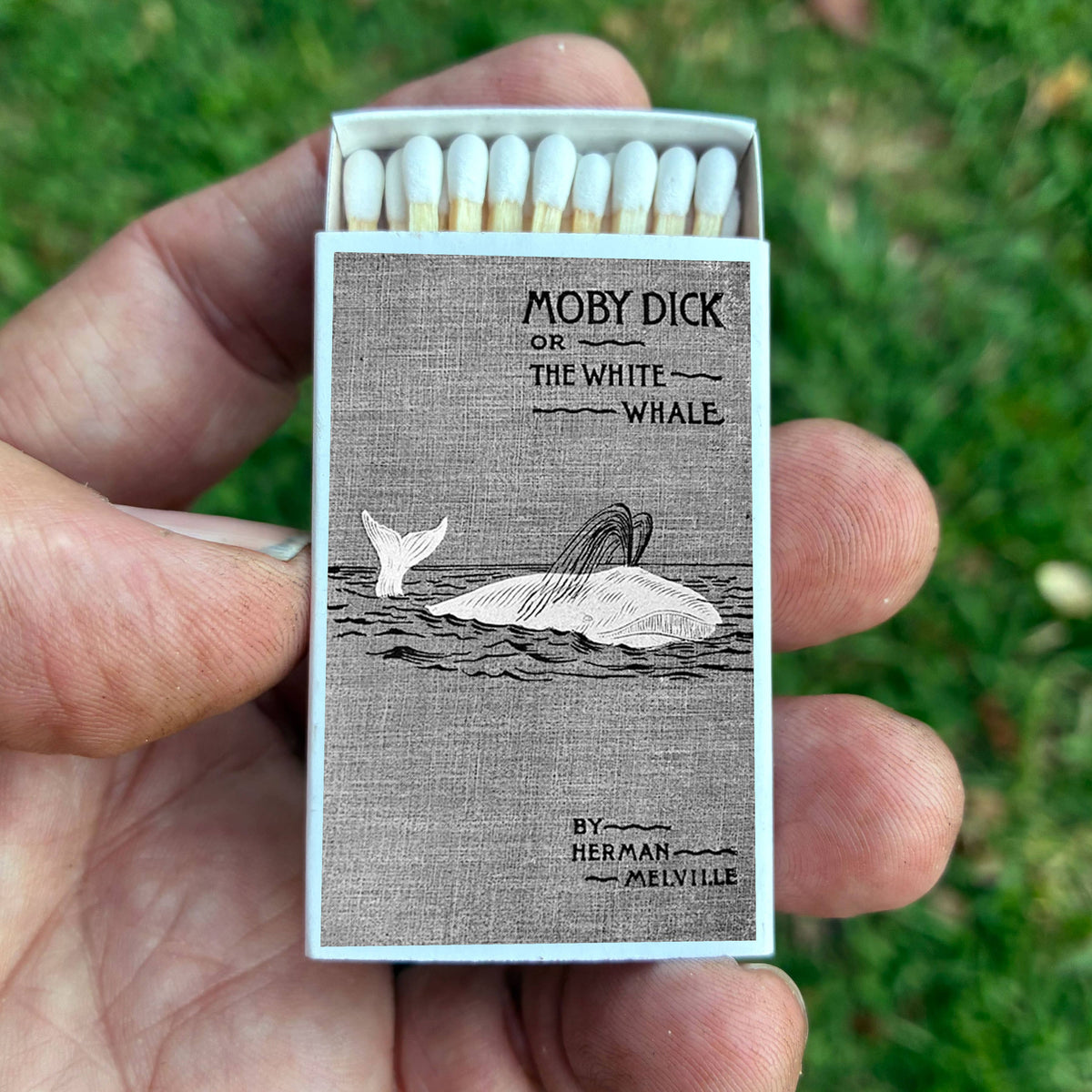 Moby-Dick Matchbox – Herman Melville Literary Matches, Nautical Book Lover Gift