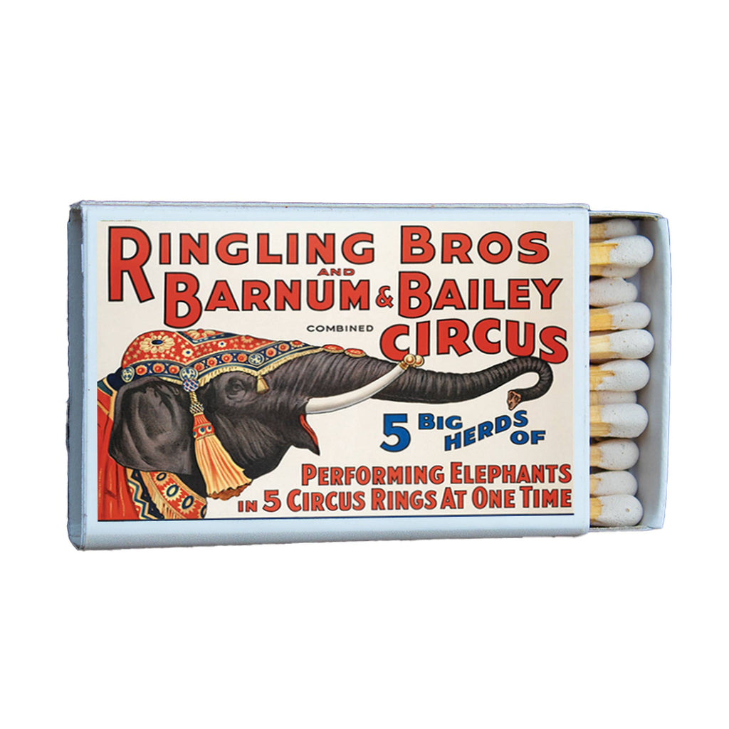 Vintage Ringling Bros Matchbook, Circus Lover Gift, Carnival Collectible, Candle & Incense Accessory
