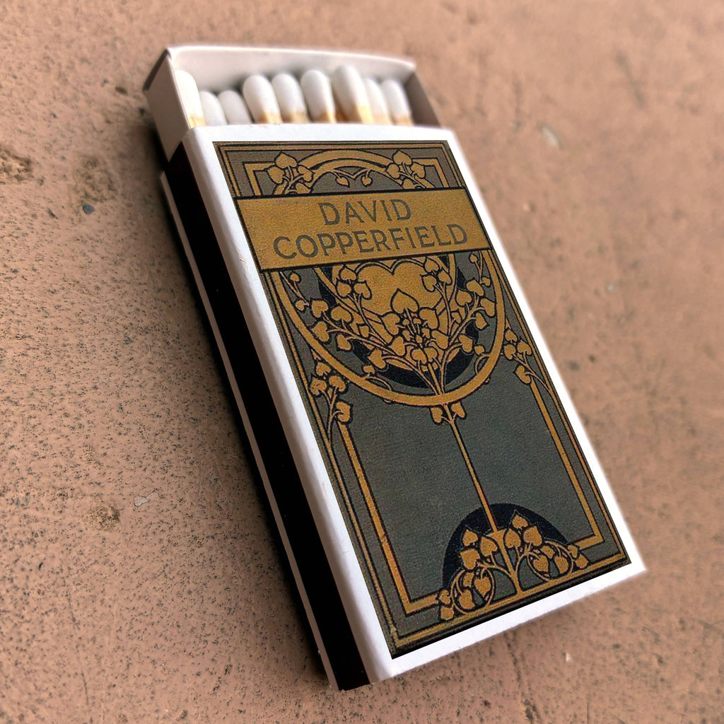 David Copperfield Dickens Matchbook, Classic Literature Collectible, Vintage Cover (15-20 Matches)